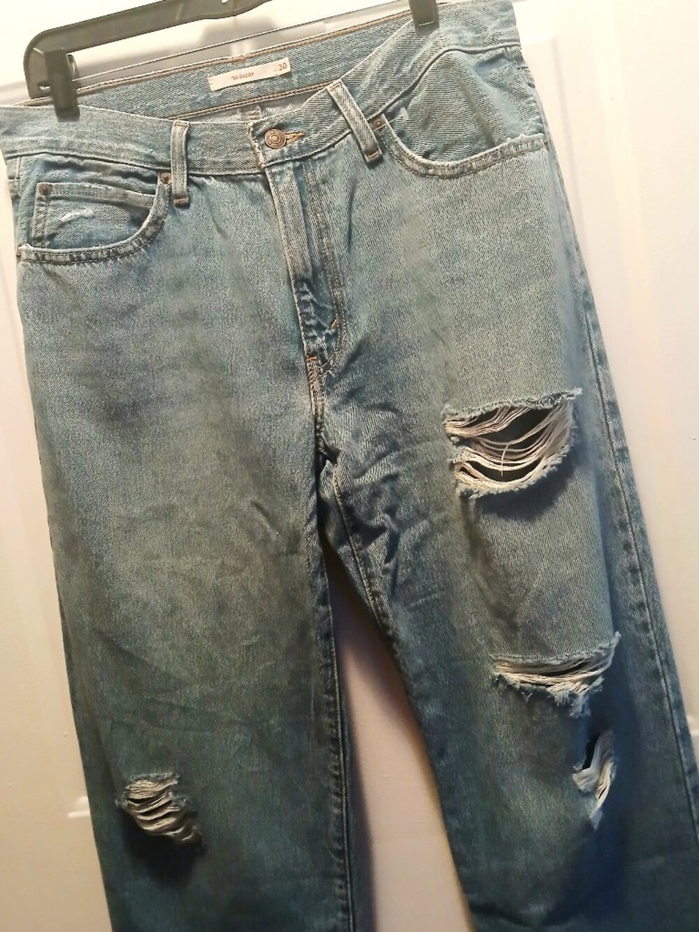 Levi '94 Baggy Torn Wide Leg Jeans NWOT